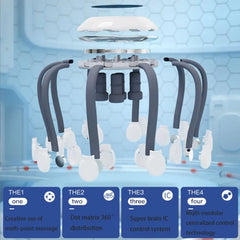 Octopus Claw Eight Claw Massager USB Charging Therapeutic Scratch Pad Electric Head Massager Therapeutic Electric Scalp Massager