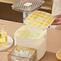 Portable Ice Maker & Storage Drawer Ice Maker with Handle Compact Ice Maker Machine for Home Office Household & Outdoor Use