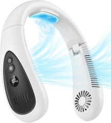 2026 New Upgrade Neck Air Conditioner, Portable Neck Fan with Cooling Plate 360°Cooling Airflow, 5000Mah Rechargeable USB Fan