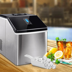 3.2L Portable Ice Cube Maker Cold Commercial Machine Stainless Steel