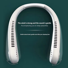 Leafless Hanging Neck Fan, Mini Portable Usb Fan, Super Strong Wind, Silent Natural Wind, Rechargeable Hot Sale