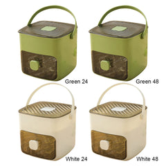 Portable Ice Maker Machine & Drawer Countertop Ice Cube Maker Compact Ice Maker Machine for Home Kitchen Camping RV Office