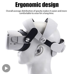 Head Strap Holder Headband for Meta Quest 2 Quest2 VR Glasses Virtual Reality Headset Helmet Game Accessories Gaming Adjustable