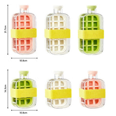 Portable Silicone Freezer Ice Trays Zero-Contact Pressure Ice Cube Mold Whiskey Ice Cream Silicone Water Bottle Ice Cube Maker