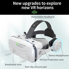 Virtual Reality VR Glasses 3D Headset Devices Viar Helmet Goggles Lenses Smart for Smartphones Phone Mobile Realidade Headphone