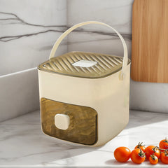 Portable Ice Maker Machine with Storage Drawer Ice Maker with Handle Compact Ice Maker Machine for Household & Outdoor Use