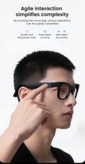 [GOLD] Cyanvue AI Smart Glasses – 8MP Camera Glasses with Music & Call Features