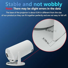 Tjweiqing HY300PRO Mini Projector Ceiling Mount Compatible with HY300 PRO Portable 4K Projector round Ceiling