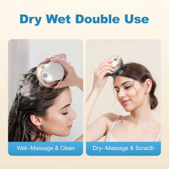 Electric Scalp Massager Handheld Portable Scalp Massager Head Scratcher for Full Body Massage Deep Clean and Stress Relax.
