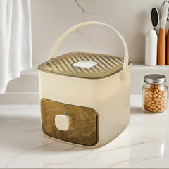 Portable Ice Maker & Storage Drawer Ice Maker with Handle Compact Ice Maker Machine for Home Office Household & Outdoor Use