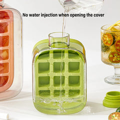 Portable Silicone Freezer Ice Trays Zero-Contact Pressure Ice Cube Mold Whiskey Ice Cream Silicone Water Bottle Ice Cube Maker