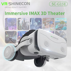 Virtual Reality VR Glasses 3D Headset Devices Viar Helmet Goggles Lenses Smart for Smartphones Phone Mobile Realidade Headphone