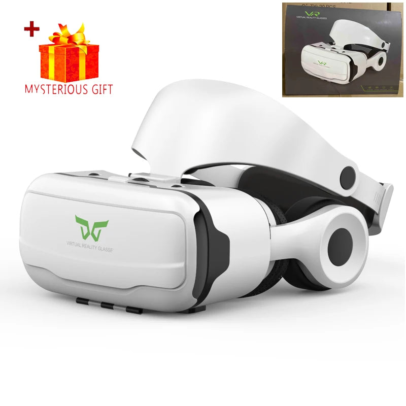 VR Glasses Virtual Reality 3D Headset Helmet for Android Iphone Smartphone Mobile Phone Game Wirth Real Goggles Viar Devices Set