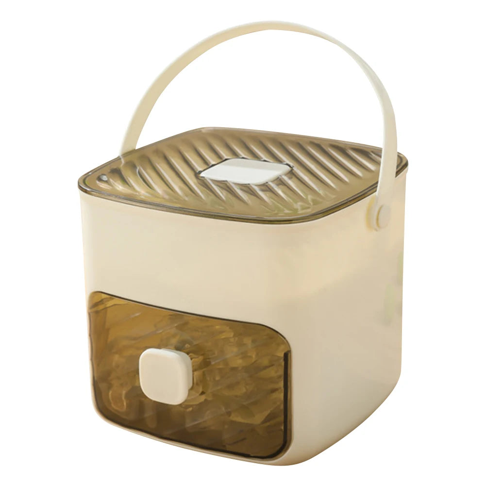 Portable Ice Maker & Storage Drawer Ice Maker with Handle Compact Ice Maker Machine for Home Office Household & Outdoor Use