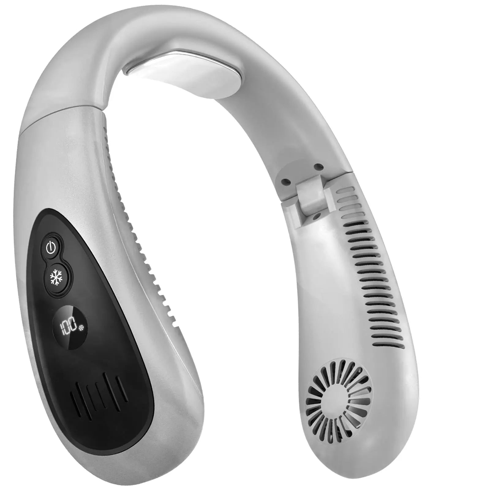 2026 New Upgrade Neck Air Conditioner, Portable Neck Fan with Cooling Plate 360°Cooling Airflow, 5000Mah Rechargeable USB Fan