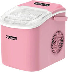 Countertop Ice Maker Machine, 6 Mins 9 Bullet Ice, 26.5Lbs/24Hrs, Portable Ice Maker Machine W/ Self-Cleaning, Pink | USA | NEW