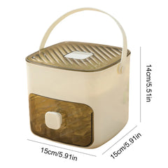 Portable Ice Maker & Storage Drawer Ice Maker with Handle Compact Ice Maker Machine for Home Office Household & Outdoor Use