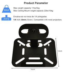 Desktop Projector Holder Stand Table Mobile Projector Mount Removable Adjustable Universal Projectors Bracket Holder Studio Home