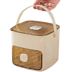 Portable Ice Maker & Storage Drawer Ice Maker with Handle Compact Ice Maker Machine for Home Office Household & Outdoor Use