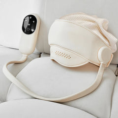 Head and Eye Massager 4 Modes 3 Hot Compress Gears Gasbag Wrapping Electric Mask