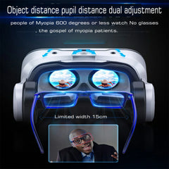 Shinecon Virtual Reality VR Glasses 3D Headset Viar Device Smart Helmet Lenses Goggle for Mobile Phone Cell Smartphone Headphone